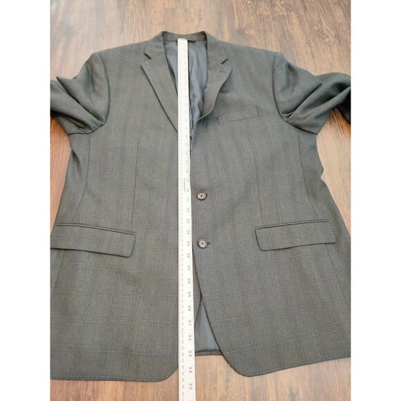 Ralph Ralph Lauren Gray Wool Mens Blazer 48L Sport Coat Jacket Wool Plaid SH276W - Picture 5 of 13